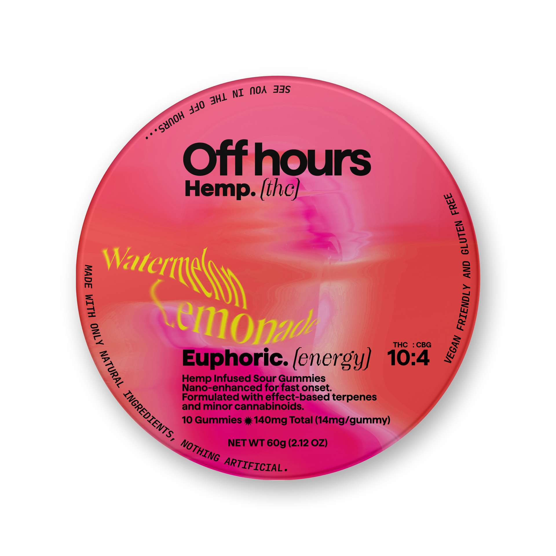 Off Hours THC Infused Nano Sour Gummies - Euphoric